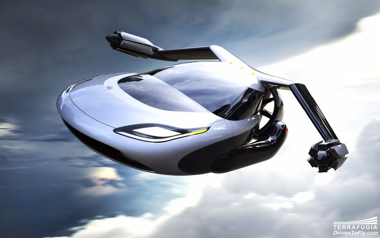 Летающий автомобиль в новом дизайне