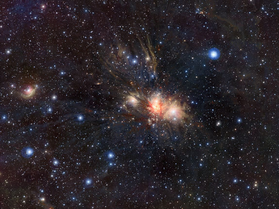 Инфракрасный телескоп VISTA демонстрирует фото молекулярного облака