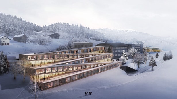 Необычный горнолыжный отель построят в Швейцарии