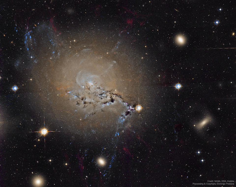 Нити активной галактики NGC 1275