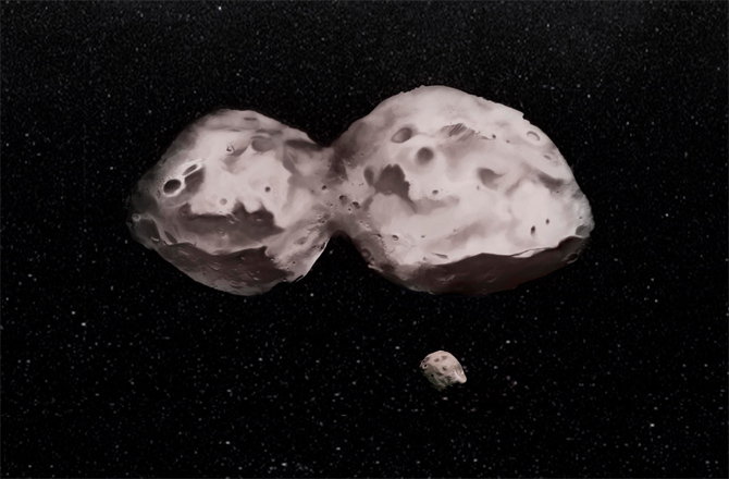 Раскрыта орбита спутника экзотического астероида 624 Hektor