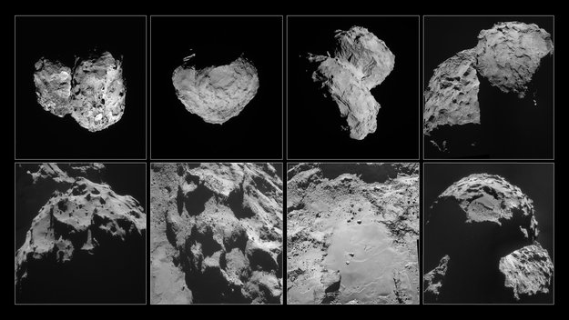 Отсутствие глубоких пещер на комете 67Р   