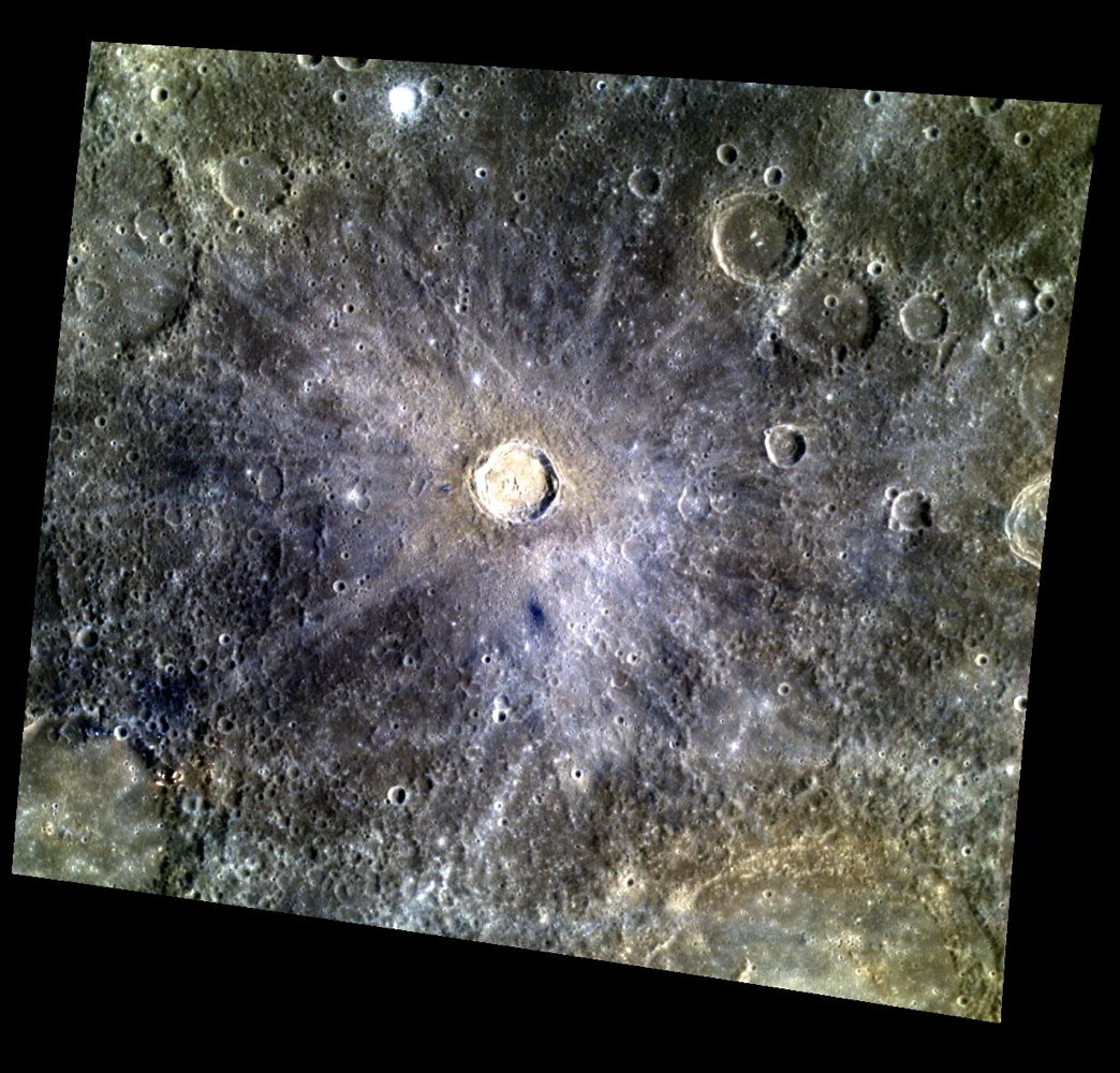 Один из самых маленьких кратеров на Меркурии