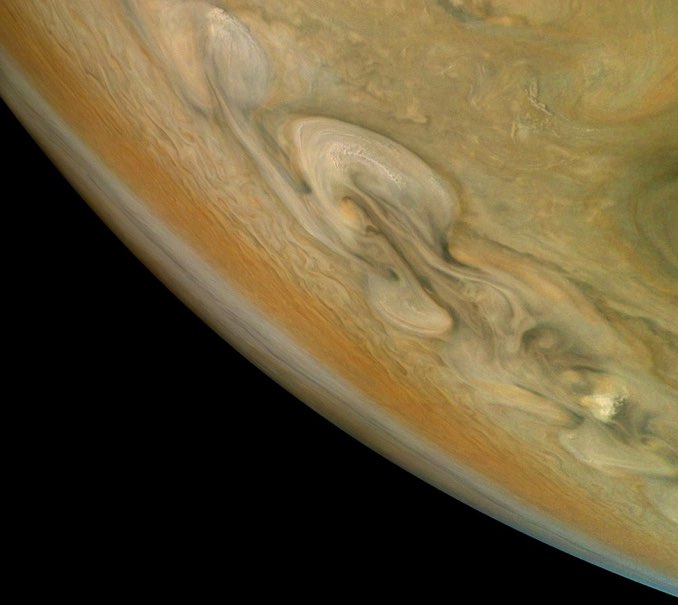 Обработанное фото Юпитера