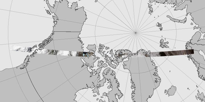 Эффектная панорама от Landsat 8 простирается от Швеции до Британской Колумбии