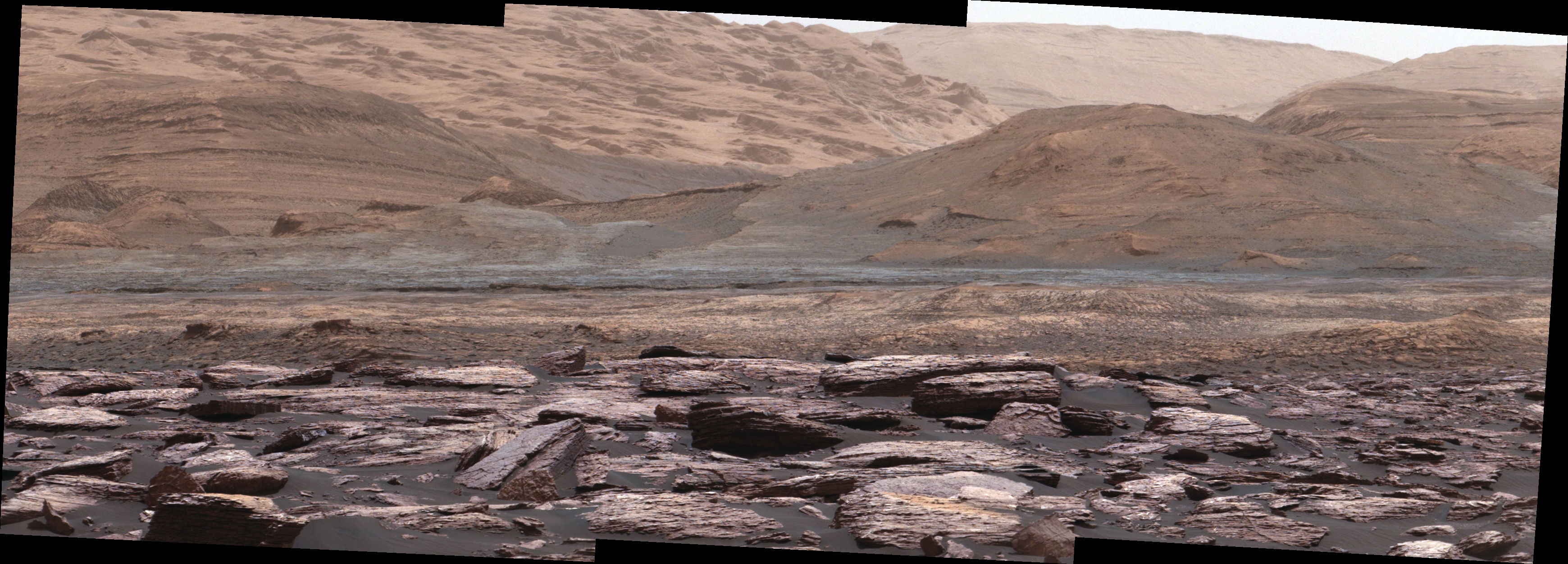 Обнаружены пурпурные камни на Марсе