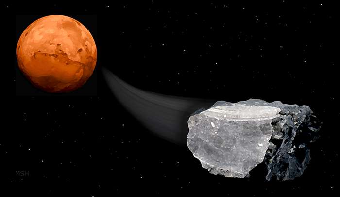 Ученые нашли метан в марсианских метеоритах