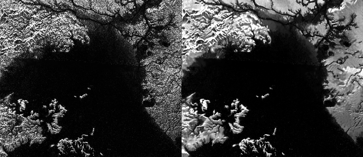 Новый алгоритм помогает детализировать изображения Титана