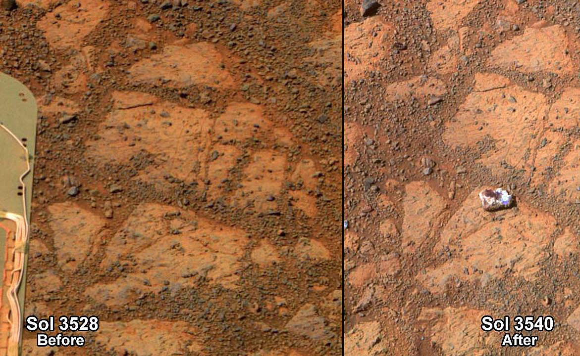 Загадочный предмет на Марсе похож на гриб
