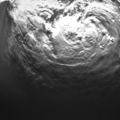Фото из космоса: ураган «Исаак»