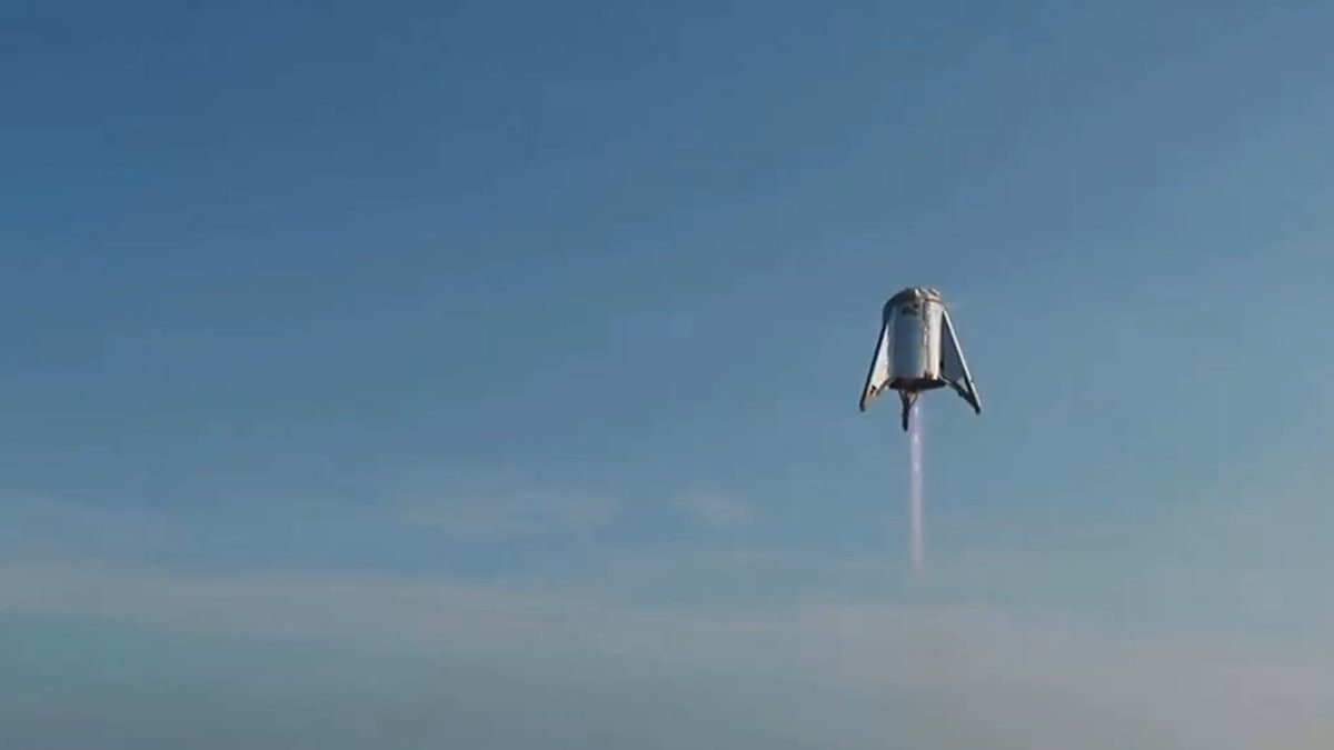 Starhopper SpaceX взлетел на новую высоту
