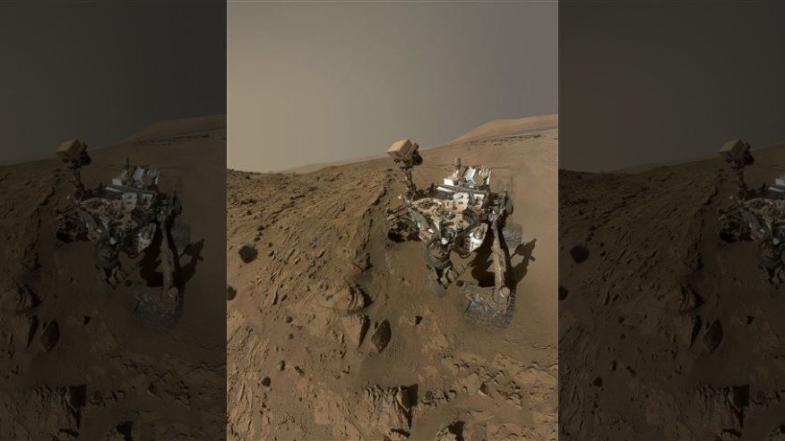Кадр Дня: марсоход Curiosity в поисках жизни на Марсе