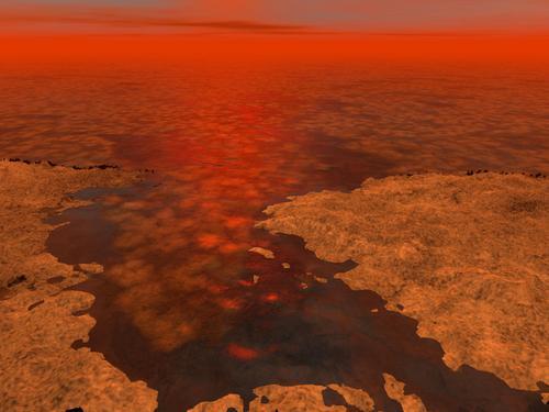 Пузыри шипящего азота на Титане