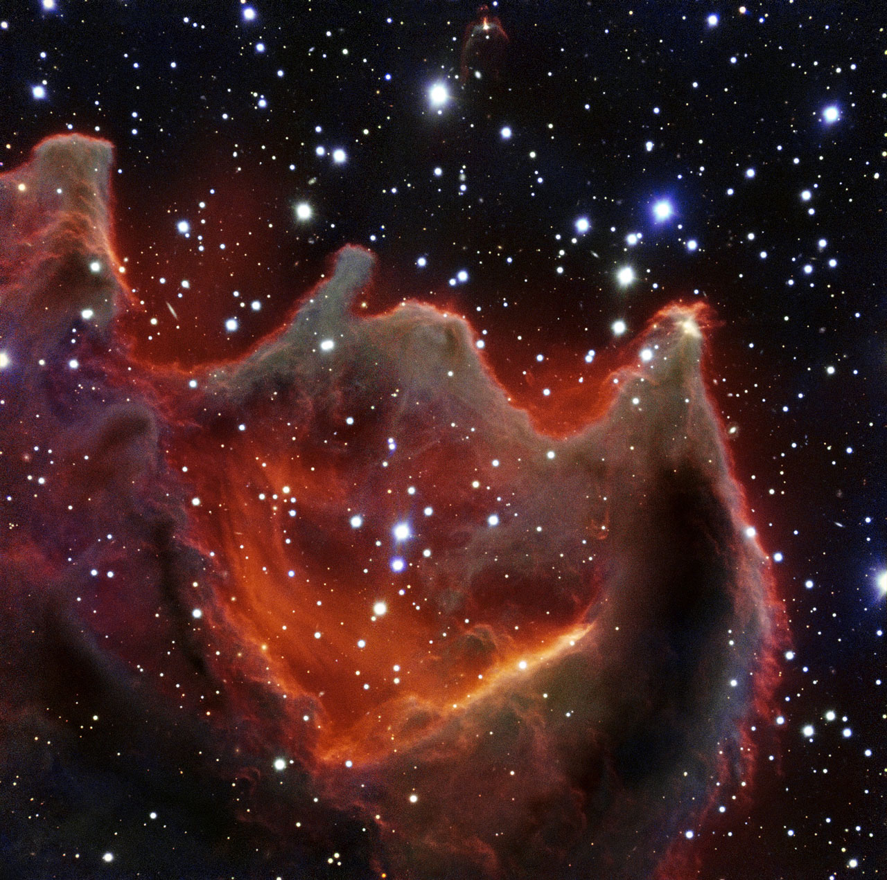 Изображение кометной глобулы от VLT: пасть зверя