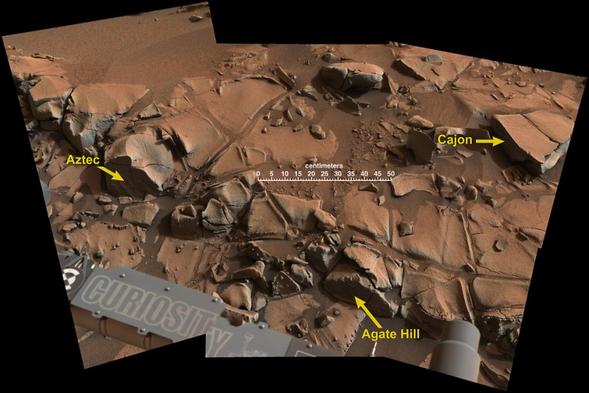 Почему НАСА назвало геологическую особенность на Марсе "Ацтеком"?