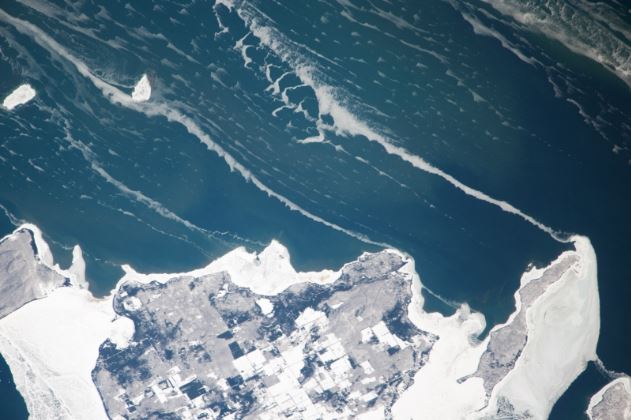 Ледяные стрингеры озера Мичиган
