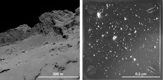 Инструмент COSIMA изучил кометную пыль