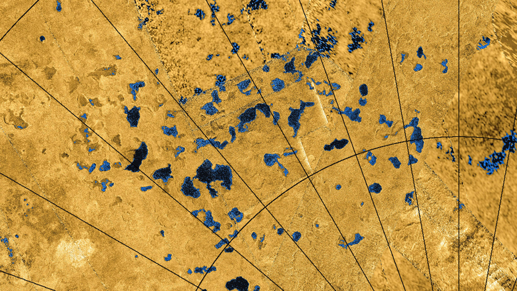 Радар Кассини зафиксировал многочисленные озера на Титане