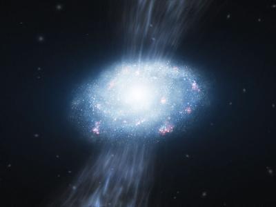 Молодые галактики могут расти за счет всасывания холодного газа