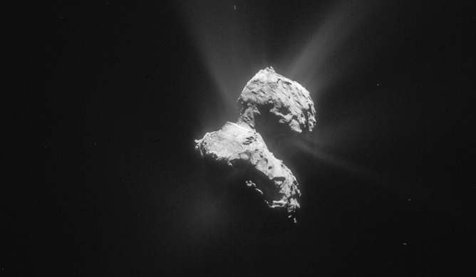 Нет никаких свидетельств существования жизни на комете 67P