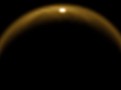 Кассини сфотографировал отражение солнечного света от поверхности озера на Титане