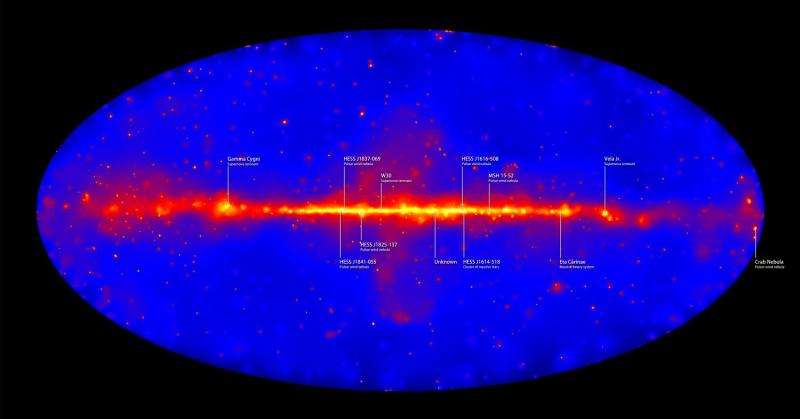 Астрономы составили новую карту гамма-излучений звездного неба