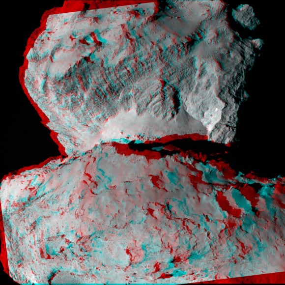 Комета Розетты теперь в 3-D