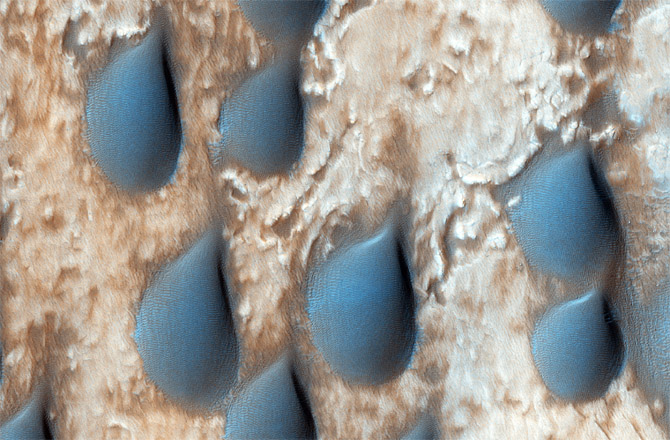 Марсианские «каплеобразные» дюны!