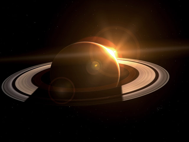 Появилась новая графическая анимация Сатурна