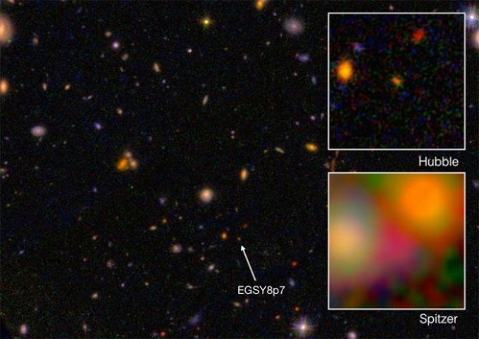 Замечена самая отдаленная ранняя галактика