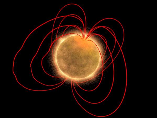 Ученые пытаются выяснить причину колебаний в магнитном поле звезды