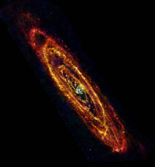 Предсмертные снимки «Гершеля»: галактика Андромеды