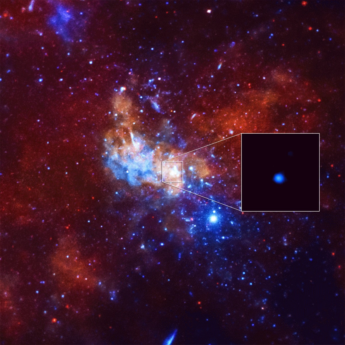 Чандра обнаружила рекордную вспышку из черной дыры Млечного Пути