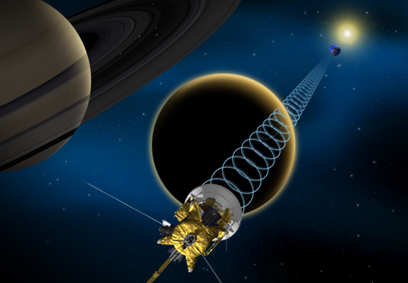 КА "Кассини" совершает 103-ий облет вокруг Титана