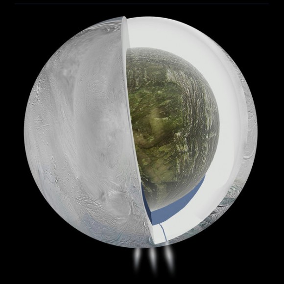 Cassini подтверждает наличие подповерхностного океана на Энцеладе