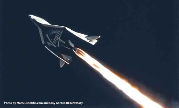 Третий сверхзвуковой полет с ракетным двигателем SpaceShipTwo прошел успешно