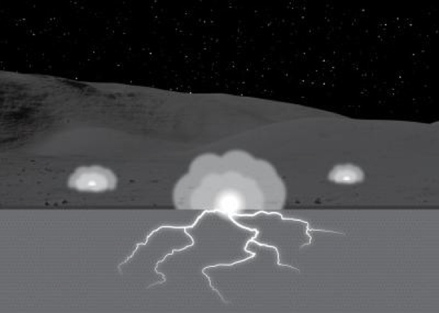 Ученые изучают электрические разряды на Луне