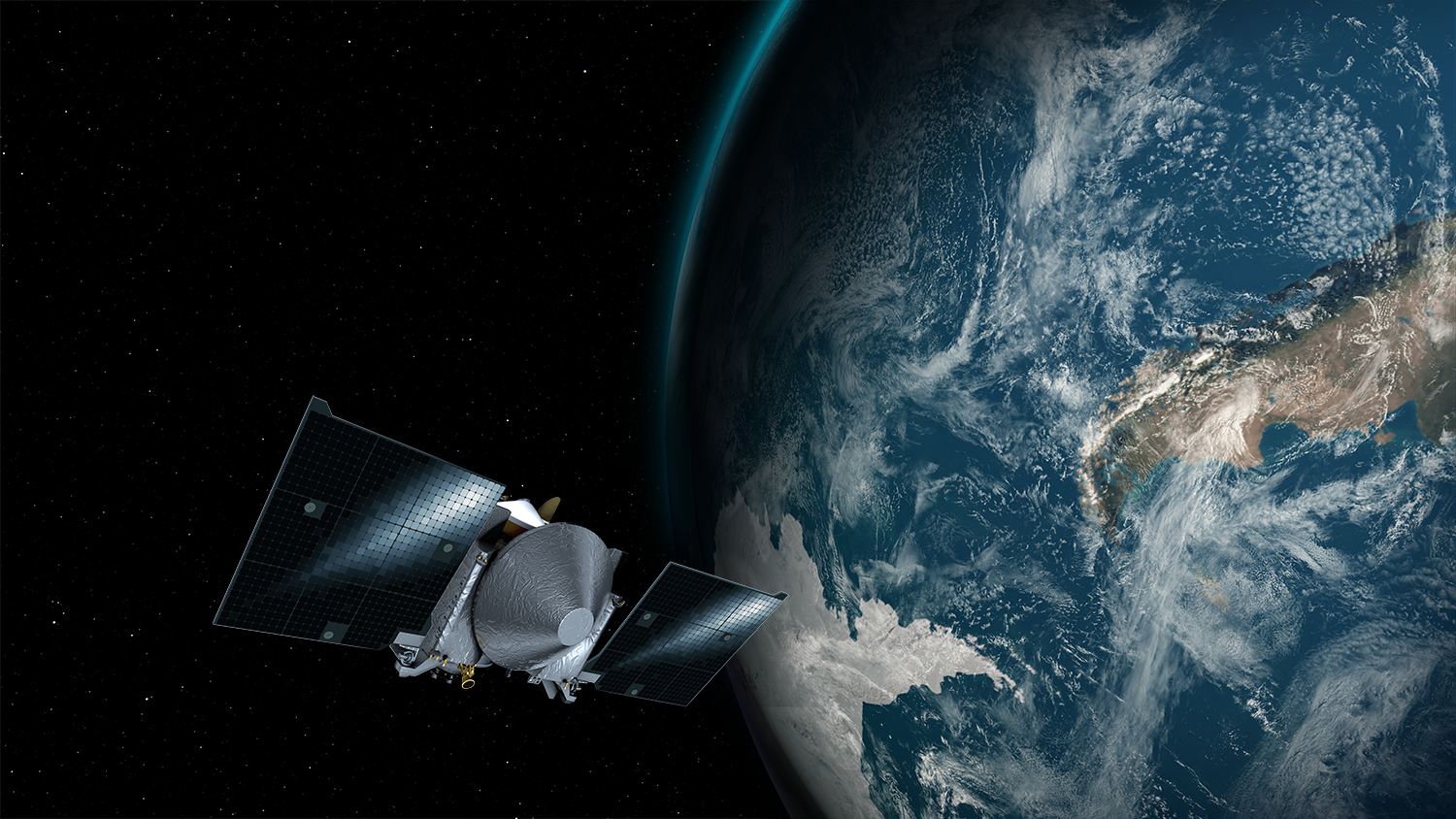 OSIRIS-REx пролетел над Антарктидой