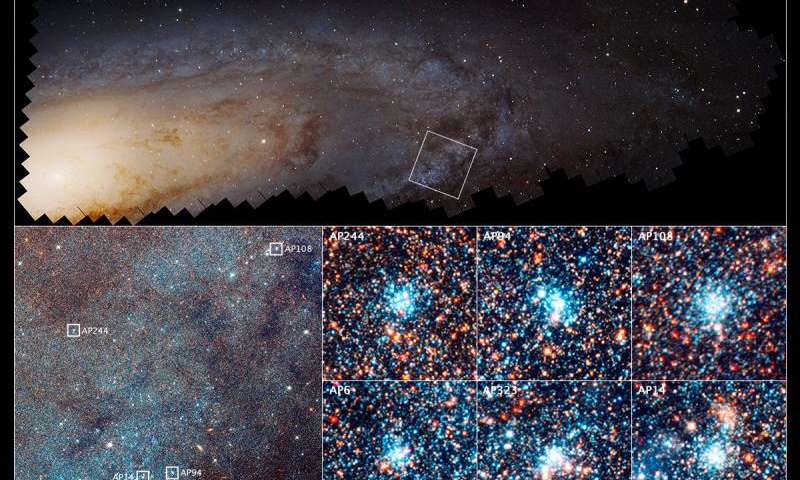 «Хаббл» помогает понять рождение звезд в соседней галактике