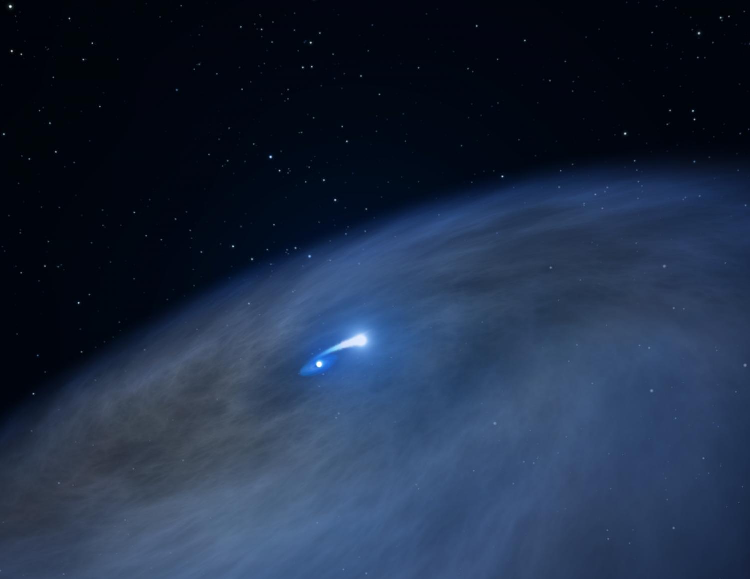 Хаббл наблюдает за необычной звездой Nasty 1