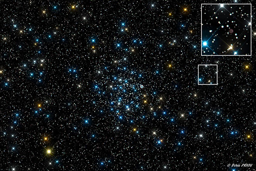 Скопление М46 скрывает две планетарные туманности