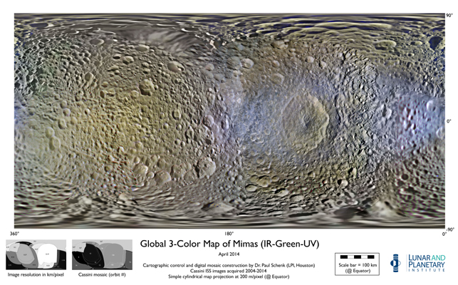 Карты, созданные Кассини, изменили взгляд на систему Сатурна
