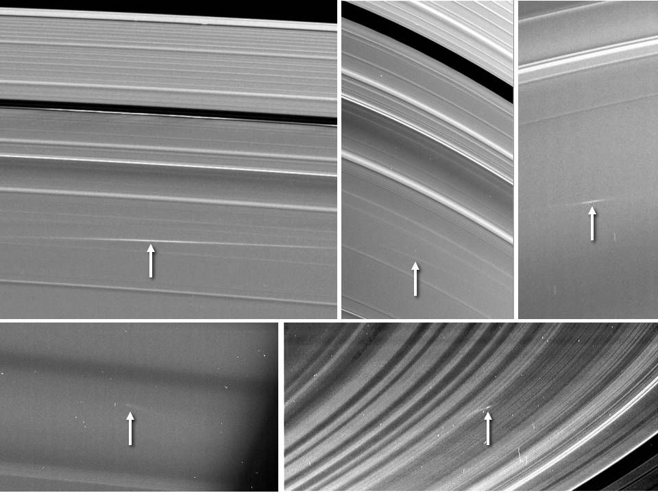 Кольца Сатурна атакуют космические скалы