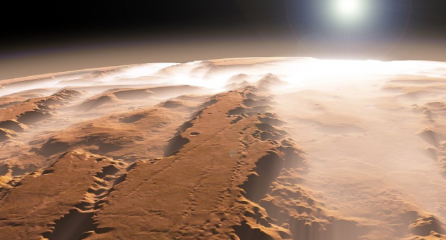 Гигантские цунами на Марсе