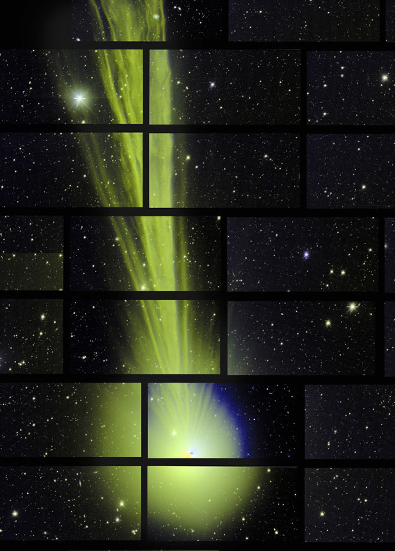 Ученые взглянули на вселенную через хвост кометы