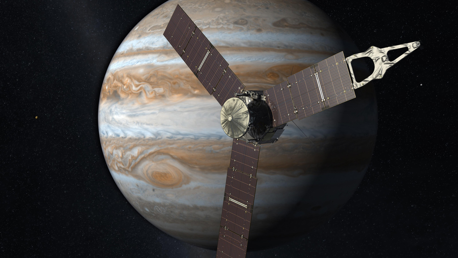 Космический охотник Juno на подходе к Юпитеру