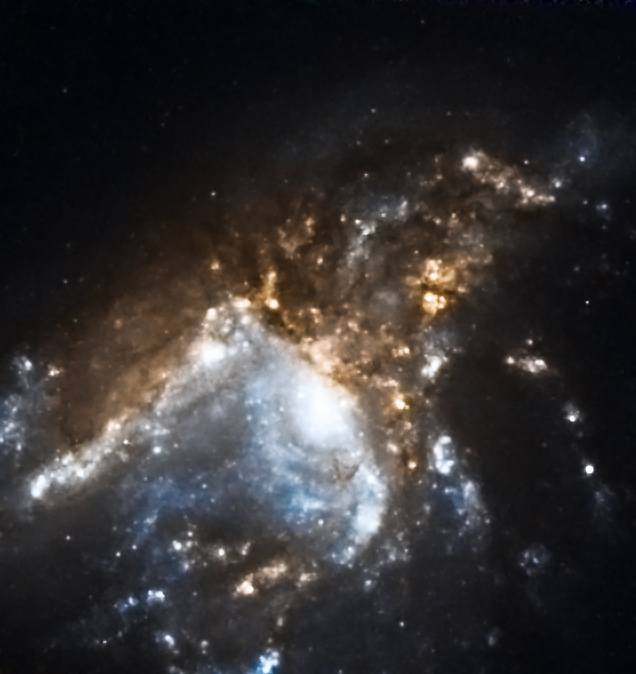 Галактика NGC 6052 от Хаббла