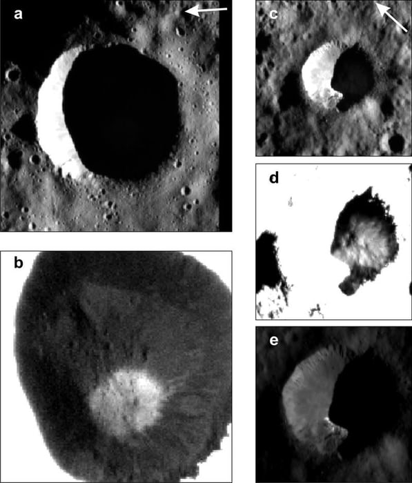 Лёд в темных кратерах Цереры