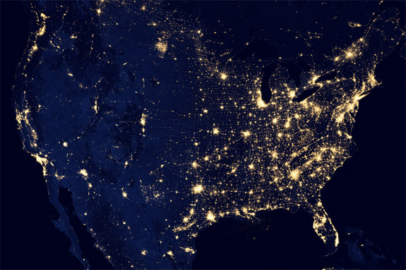 Ночные космические фото Земли