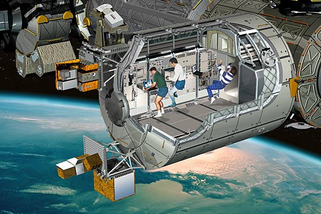 Астронавты открывают на МКС новую лабораторию Колумб